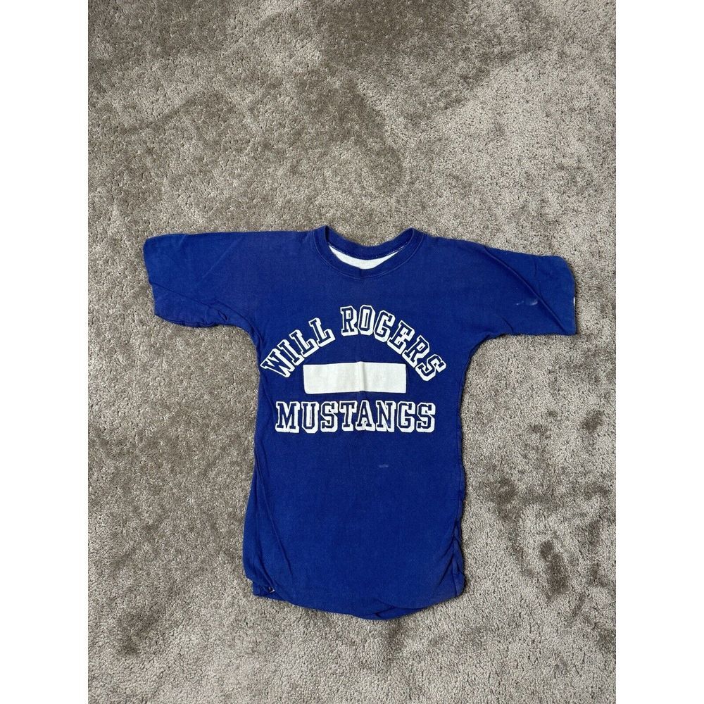 Vintage women's Tshitr 70-80s WILL ROGGERS MUSTANGS Avangard Style Size XXS‎